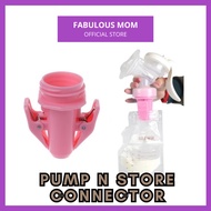 [FABULOUS MOM] Pump And Store Kit Standard Neck Adaptor Pump To Milk Bag Storage Bag