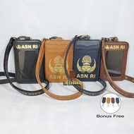 Tempat Id Card ASN PNS Kulit / Id Card Holder Asn Pns Gantung / name tag asn pns kulit