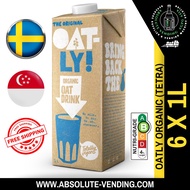 OATLY Organic Oat Milk 1L X 6 (TETRA) - FREE DELIVERY within 3 working days! (New Stock)