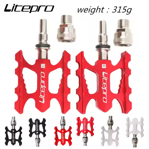 Litepro quick release pedal ultra-light aluminum alloy non-slip pedal for brompton pedal for dahon b
