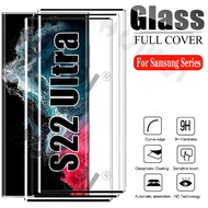 For Samsung S23 Ultra S23+ S21 S20 Plus S22 S20 Ultra S20 FE S21 FE Note 20Plus Note 8 9 10 20Ultra S7 Edge S8 S9 S10 Plus Full Screen Coverage HD transparent Curved Tempered Glass phone screen Protector Film Glass