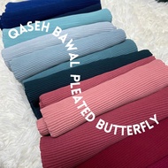 🔥Qaseh Bawal Pleated Butterfly VIRAL Bawal Tiga Segi 🔥