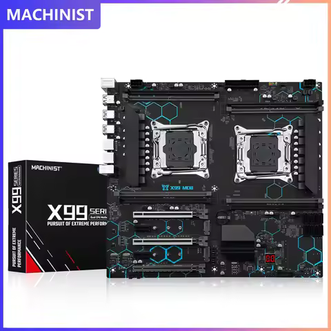 MACHINIST X99 MD8 Motherboard LGA 2011-3 Support Dual Xeon CPU Processor Slot 8 DDR4 RAM Memory MAX 