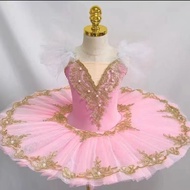Children Ballet Costume Dancing Costume Ballet Skirt Noble Princess White Swan Ballet Performance