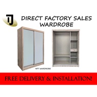 Sliding door wardrobe, 4ft wardrobe cabinet