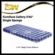 Furniture Gallery 3'X4" +- Single Sponge Mattress/ Tilam Bujang (Random Colour)