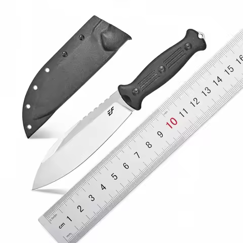 Eafengrow EF149 Fixed Blade Knife N690 Steel Blade Colorful G10 Handle EDC Straight Knife for Outdoo