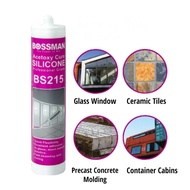 Bossman Acetoxy Cure Silicone Sealant BS215 (Black)