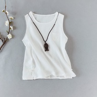 Hán Phục Văn Nghệ Cổ Điển Kiểu Mori Girl Áo Cardigan Cotton Lanh Trang Phục Trà Đạo Phong Cách Trung