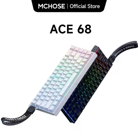 MCHOSE ACE 68 Magnetic Switch Gaming Keyboard Hall Effect Rapid Trigger Programmable RGB 8K Hz DKS/M