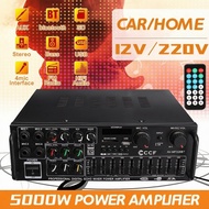 5000W/7000W Amplifier Bluetooth Stereo 2.0/2.1 Channel Hifi Stereo Power Car Auto Audio Household am