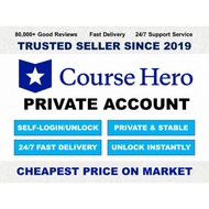 [24/7 FAST DELIVERY] Course Hero Private Account | TRUSTED SELLER  SINCE 2019 | CHEAPER PRICE | FAST