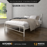 KitchenZ Sabah 3V Queen Bed Frame Katil Besi Queen Murah Katil Powder Coat Metal Double Bed Frame / 