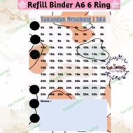 [FUN] Isi Binder A6 6 Ring | Tantangan Menabung 1 Juta |1JutaChallenge