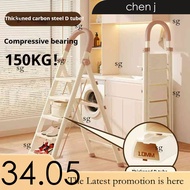 Ladder Foldable Step 3 4 5 6 Step Ladder 150Kg FurniZen.sg Bearing Slim Ladder Small Step Ladder