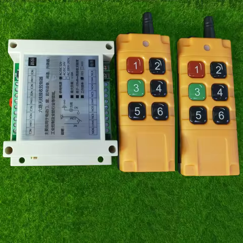 500-2000m DC12V 24V 6CH 6 CH Wireless Remote Control LED Light Switch Relay Output Radio RF Transmit