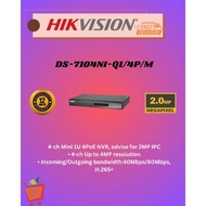 *HIKVISION, DS-7104NI-Q1/4P/M, HIKVISION NVR