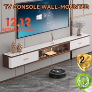 Nordic TV Console Living Room Wall-mounted Slate TV Cabinet Modern Simple Light Luxury Narrow TV Cabinet Hanging TV Cabinet Living Room