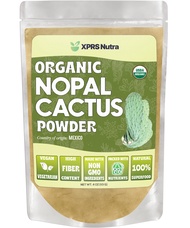 XPRS Nutra Organic Nopal Cactus Powder - Prickly Pear Supplement Nopal Powder from Mexico - High in 