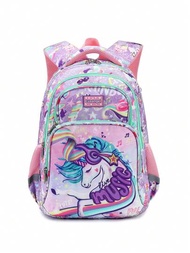 Mochila De Unicornio Para Niñas, Para Estudiantes De Escuela Primaria, Bolso Escolar Para Niños