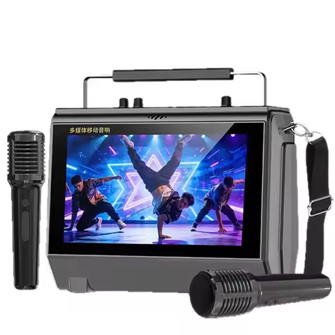 Portable 10 Inch HD Screen Video Machine TF Card USB Drive Player WiFi Network TV Radio Outdoor Blue