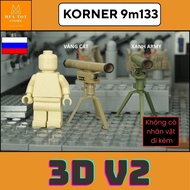 Swat army assembly toy, military assembly model - 3DV2 Korner printing equipment 9m133 No.614