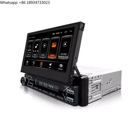 7 Inch Retractable Touch Screen Carplay GPS 1 DIN Car Audio Stereo Car MP5 DVD Player Pioneer Car Ra