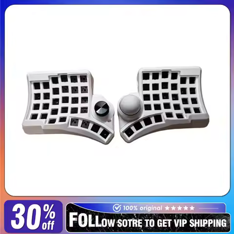 Ergohaven HPD V2 Wired Split Keyboard Kit with Trackball Knobs Ergonomic PLA Material Ergonomic Hot 