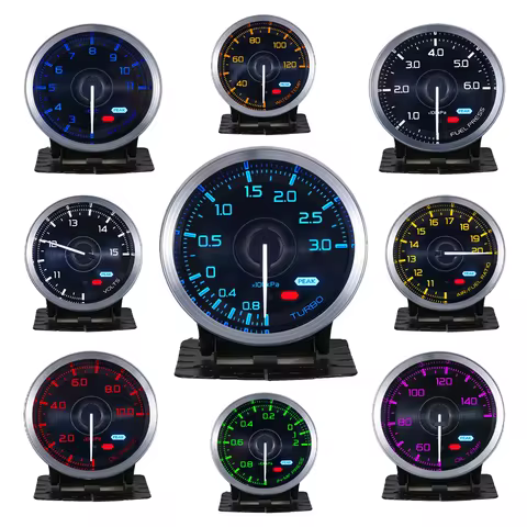 HA Car Accessories Auto Gauge Def I A1 Advance 60mm 7Color Oil Pressure Water Oil Temp EGT Exhaust T