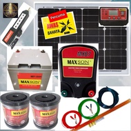 Set Pagar 1 Hingga 2 Ekar 3 Line Brand Maxson/Pagar Elektrik