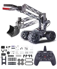 VANLINNY STEM Robotic Kit - 4DOF Robot Arm with Remote Control, Track 2 in 1 Educational Science Kit