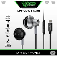 DMES DR7 Wired Earphone Handsfree Stereo Bass In Ear Earphone With One Button Control