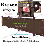 140gsm Extra Thick Privacy Net Screen ANTI UV SHADE NET BALCONY BACKYARD DECK PATIO NET PERANG Color