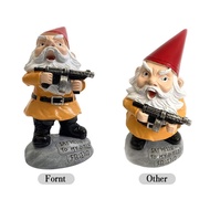 Garden Dwarf 3D Ornaments Dwarf Yellow Gun Dwarf Christmas Decoration Ornaments Yellow Gun Dwarf Cou