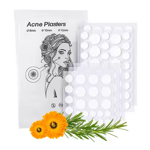 24pcs/36pcs Round Hydrogel Invisible Acne Sticker Skin Care Sticker Makeup Tool