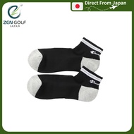Men's Short Socks with Antibacterial and Odor-Resistant Script Logo, Golf Accessories C3-BG701S-XXX-