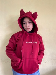 Alula Hoodie / Hoodie polos oversize saku tudung kuping