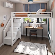 Go to Bed Under the Bed Iron Art Elevated Bed Loft Small Apartment Single Multifunctional Nordic Bed