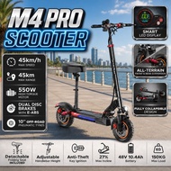 Adelmar™ Scooter Electric Skuter Elektrik Dewasa 150kg E Scooter Adult Heavy Duty M4 PRO 40km Electr