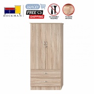 2.5ft Wardrobe Cupboard Mirror Maple Color 607 Furniture Almari Baju Bilik