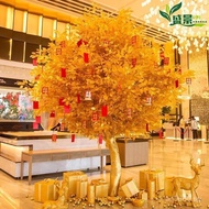 Wishing Tree Money Tree Fake Tree Golden Banyan Tree Mall New Year Hotel Fortune Tree Large Red Enve