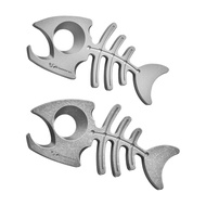 [Leipupa] Keychain Bottle Opener Practical Bar Tool Multi Tool Fishbone EDC Gear Keychain