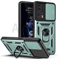 สำหรับ Motorola Moto Edge 20 Pro G9 Plus G Stylus 5G 2021 Play Power G60S G60 G50 G30 G20 G10 G100กรณี Push Pull กล้องกันกระแทกเกราะโลหะแม่เหล็กแหวน Kickstand แม่เหล็กโทรศัพท์กรณี