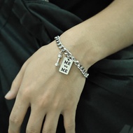 Korean style small dumbbell men's bracelet