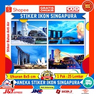 Singapore National Icon Logo Emblem Sticker, Merlion Park, Singapore Visit Tour