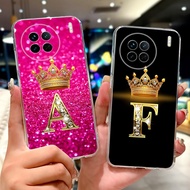 Vivo X90 V2241A X90Pro V2242A V2219 Cover Vivo X90 Pro Case Clear Aesthetic A-Z Letters Fashion Crow