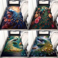 3D peacock rugs, peacock pattern rugs, animal decor rugs, trendy rugs, ethnic rugs, peacocks, style 