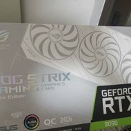 Rog華碩3090白色顯示卡