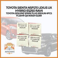 TOYOTA SIENTA NSP170 LEXUS UX HYBRID ES250 RAV4 TOYOTA GENUINE SPARK PLUG IRIDIUM 4PCS FC16HR-Q8