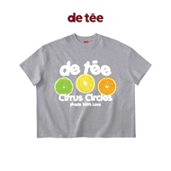 CITRUS-CIRCLES Form BOXY Unisex Gray T-shirt - de tée